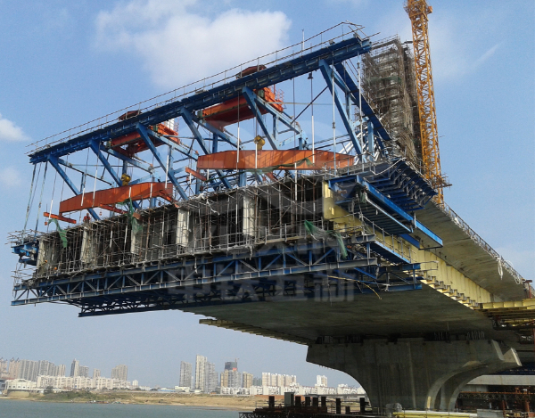 Construção Urbana de Xangai Ponte Nanchang Chaoyang (novo sistema) formando viajante