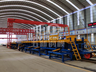 Linha de produção para pré-fabricação de viga T de 13 m da via expressa Qinghai Bianmen da CCCC Second Highway Engineering Co., Ltd